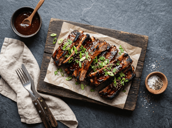 Sticky Spareribs uit de Oven met Smokey BBQ Sambal Lak